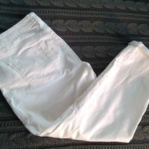 Calvin Klein Skinny Crop Size 8 White